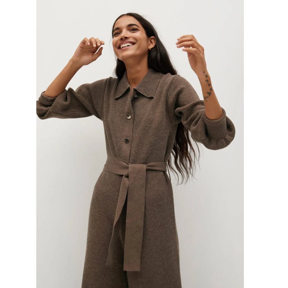 Mango Belt Knitted Jumpsuit